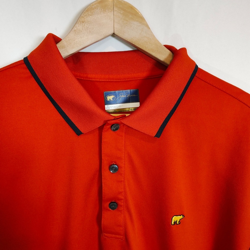 Jack Nicklaus Golf Polo‎ Men's XXL Performance Red StayDri